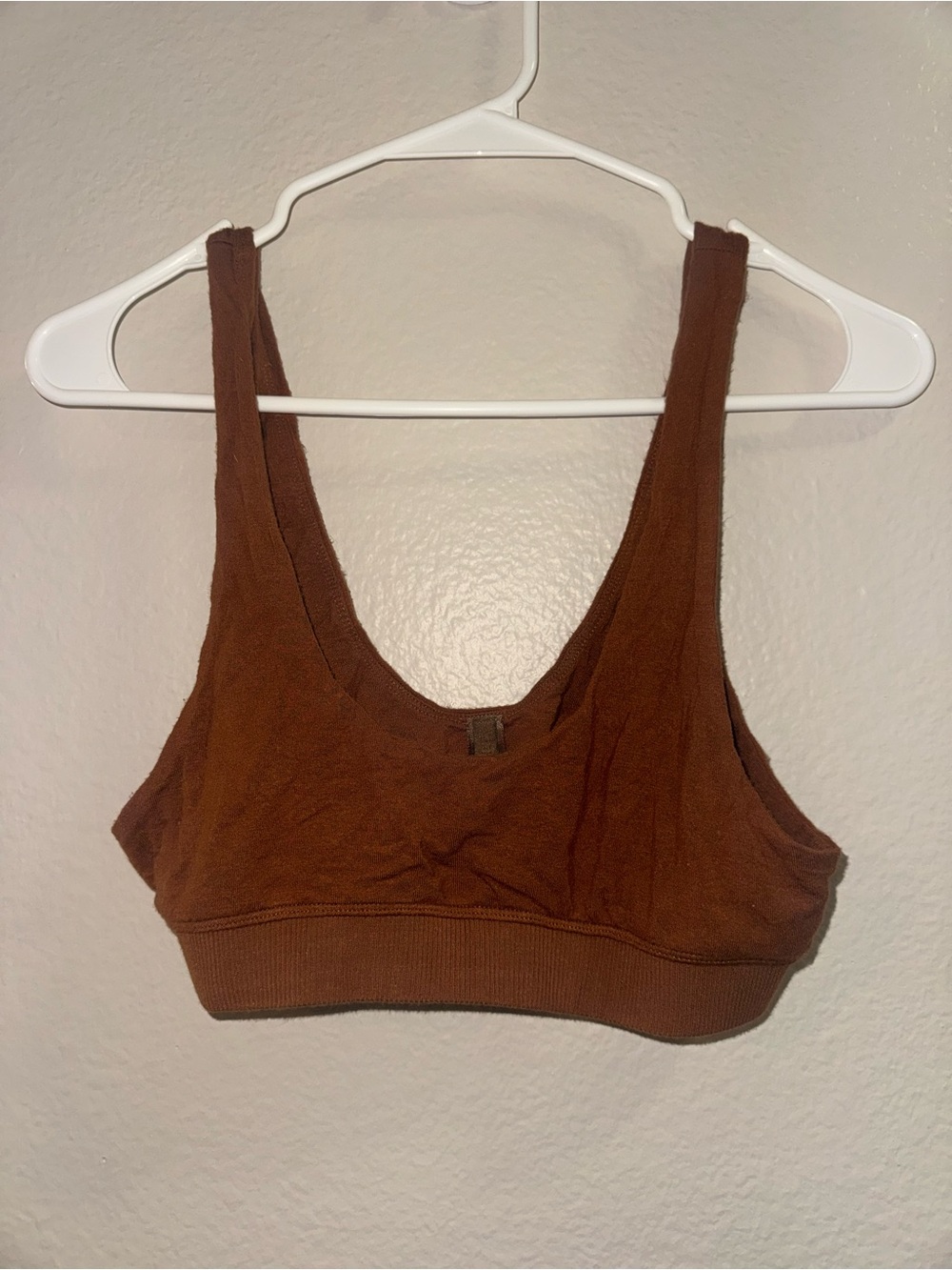 SKIMS Wireless Scoop Bralette - Chestnut Brown